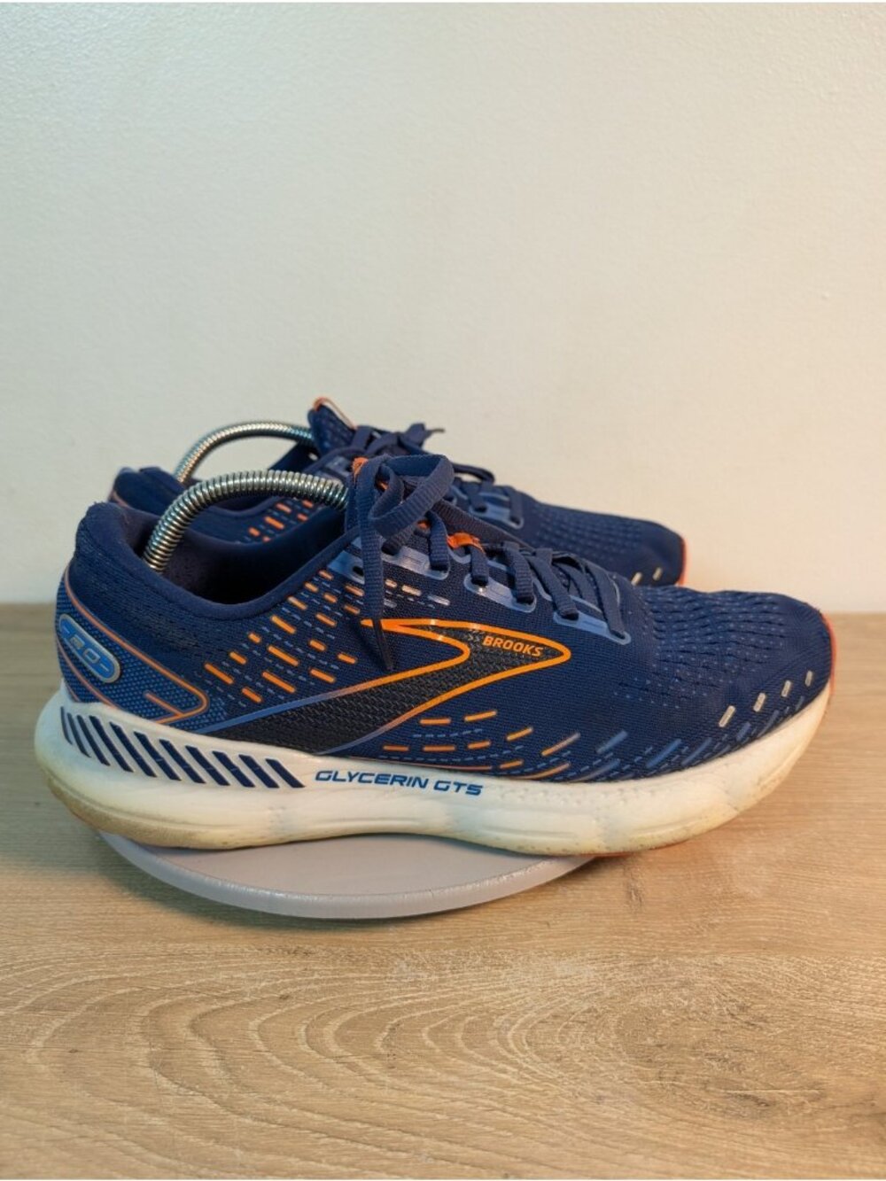 Brooks Glycerin GTS 20 Sneakers Shoes Mens 11.5 2E Wide Blue Running Shoes - Picture 4 of 11
